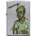Zippo Lighter - Zombie Axe Head Street Chrome Zippo Zippo   