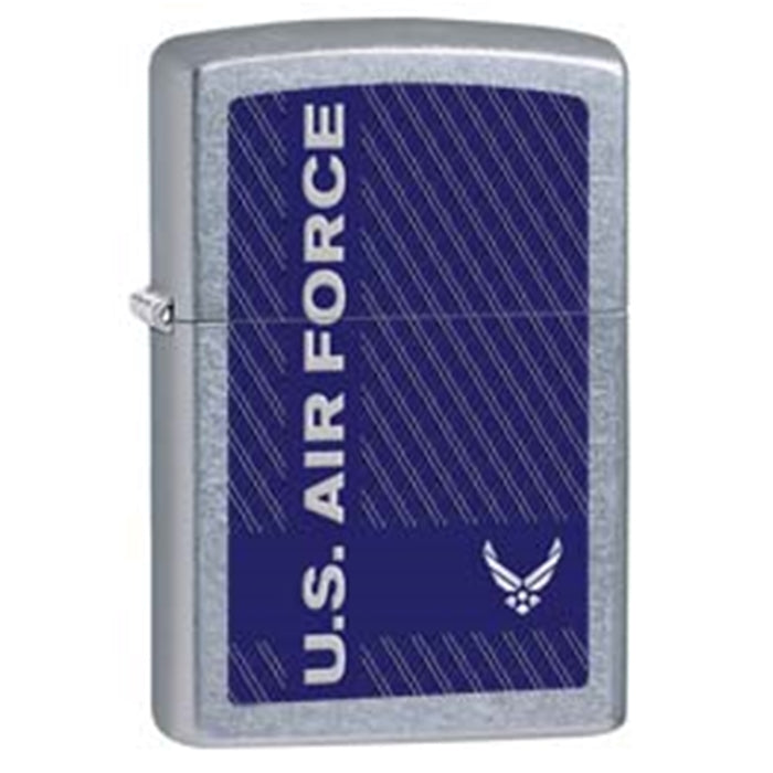 Zippo Lighter - US Air Force Street Chrome Zippo Zippo   