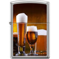 Zippo Lighter - Craft Beer Glasses Brushed Chrome Zippo Zippo   