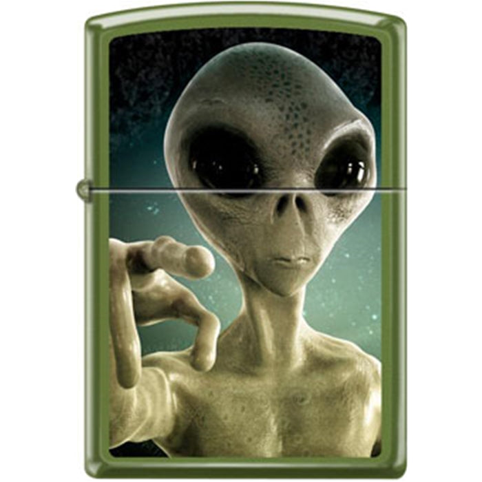 Zippo Lighter - Alien Green Moss Zippo Zippo   