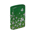 Zippo Lighter - Ombre Green Shamrock Chrome Finish