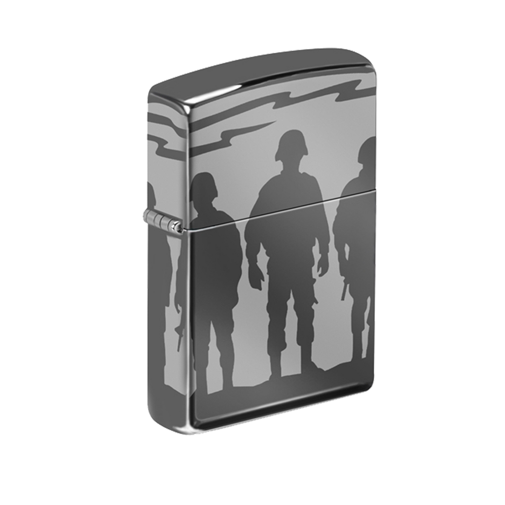 Zippo Lighter - US Soldiers Silhouette