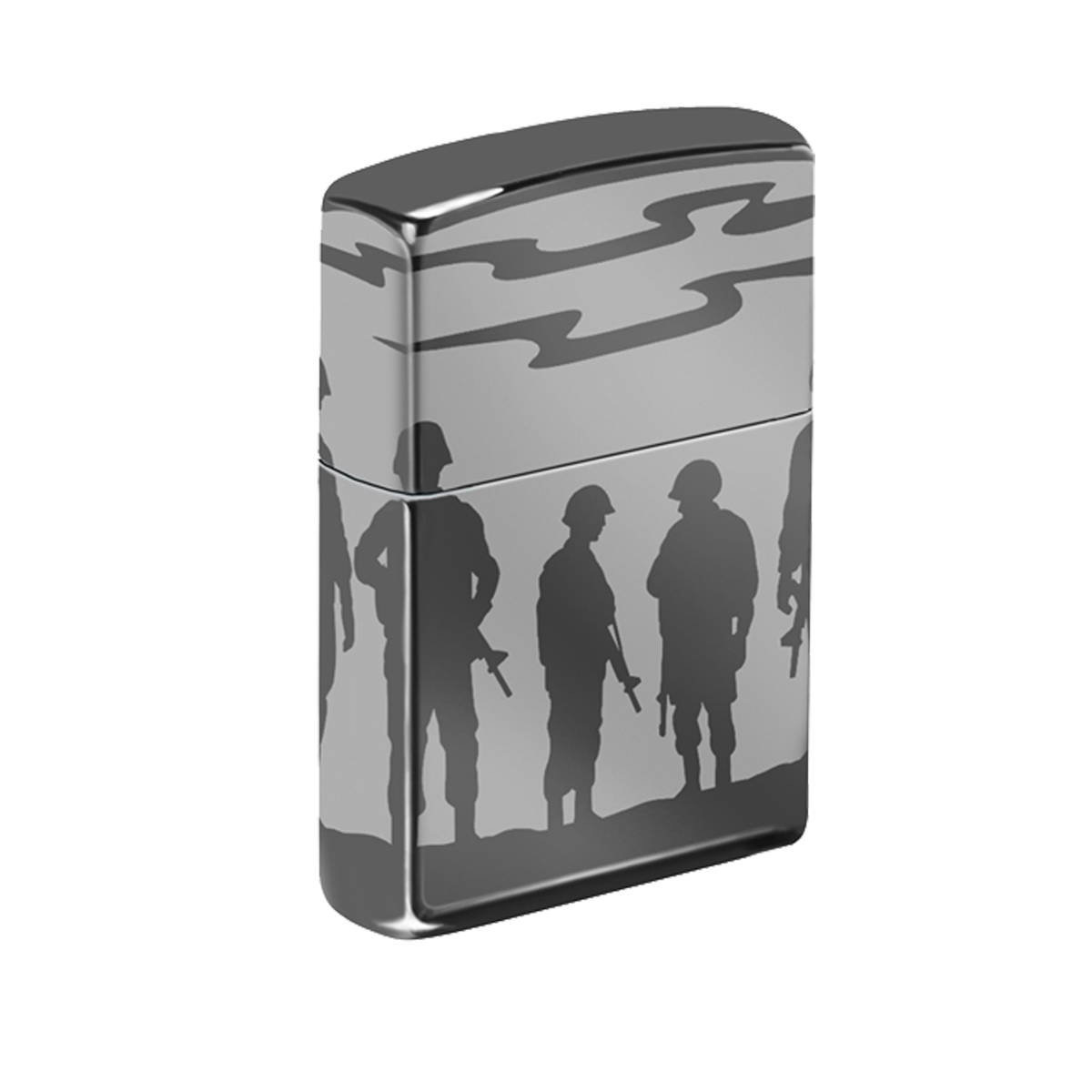 Zippo Lighter - US Soldiers Silhouette