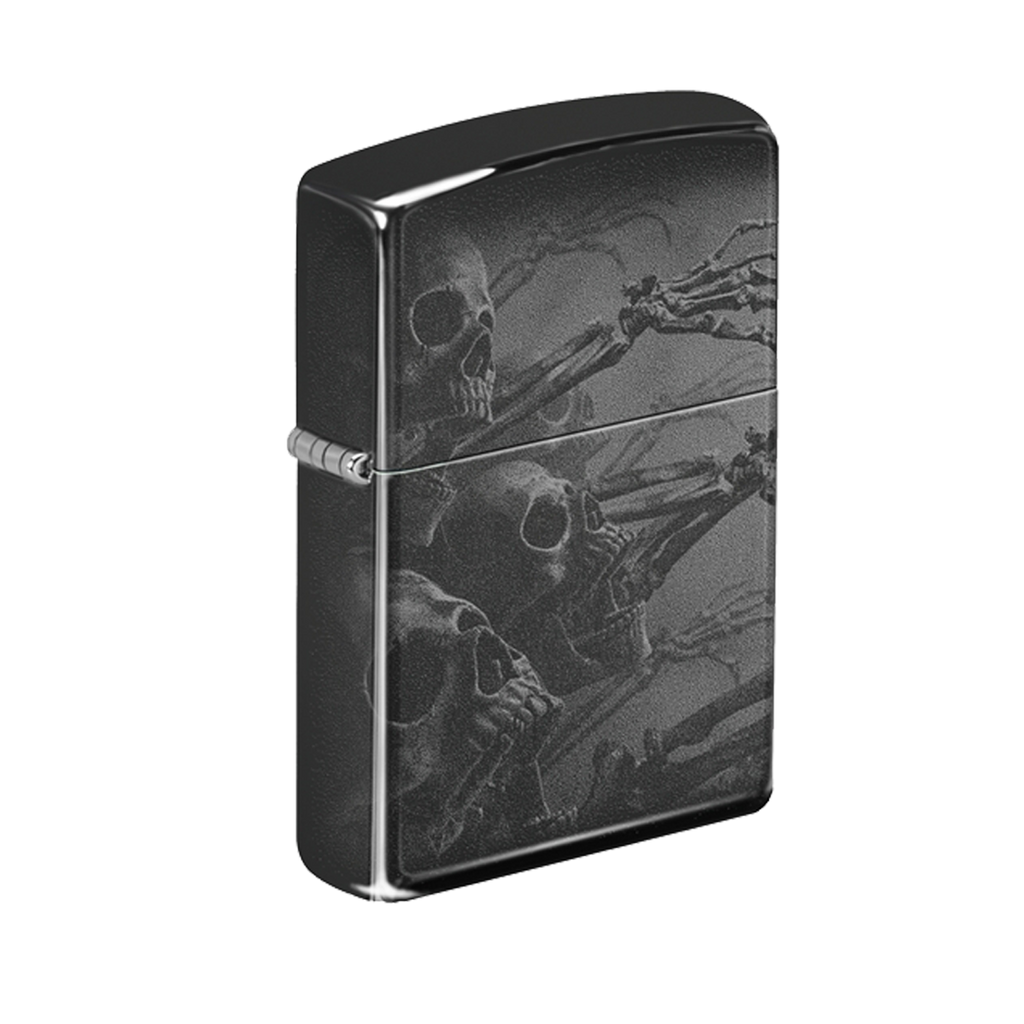 Zippo Lighter - Zombie Skeletons Black Finish