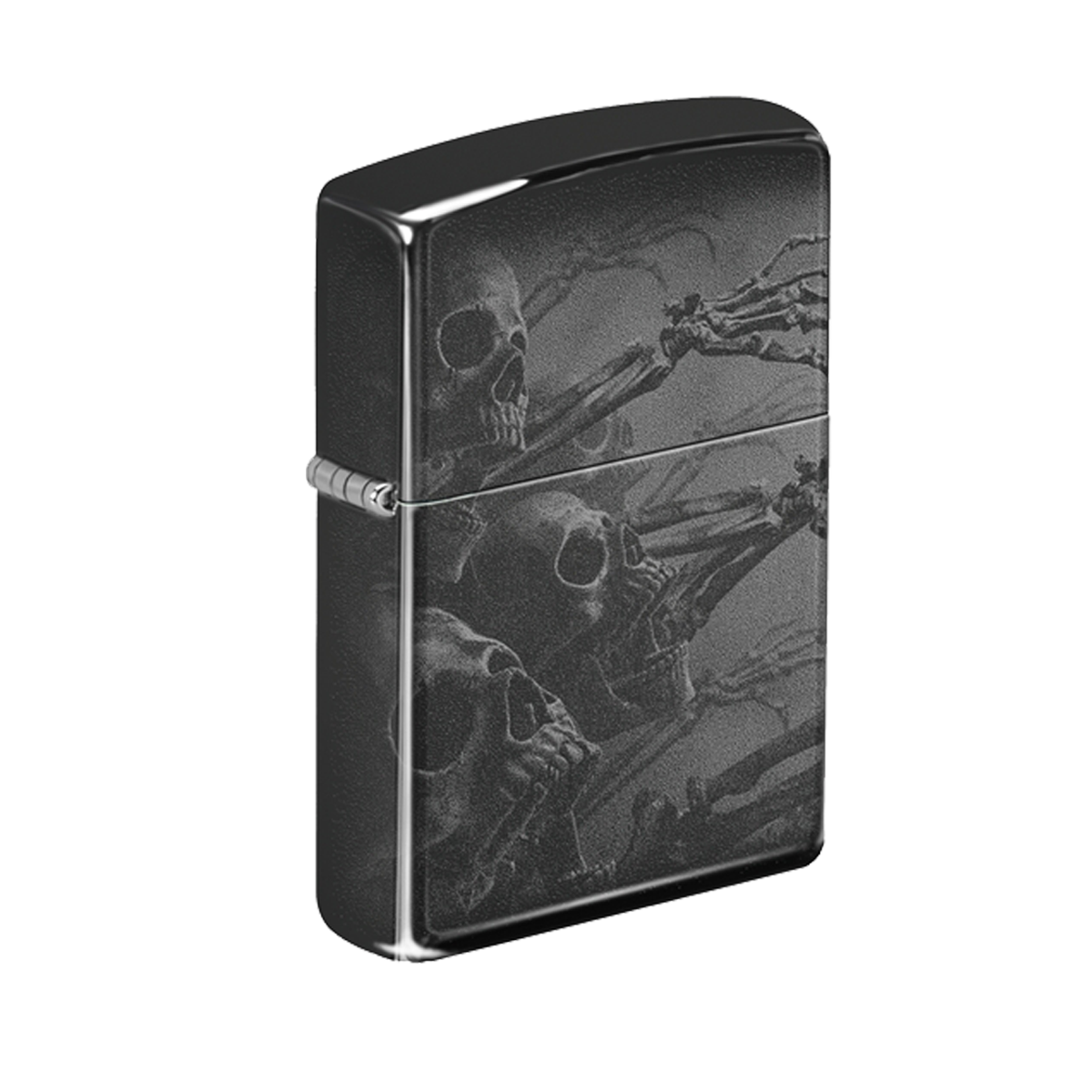 Zippo Lighter - Zombie Skeletons Black Finish