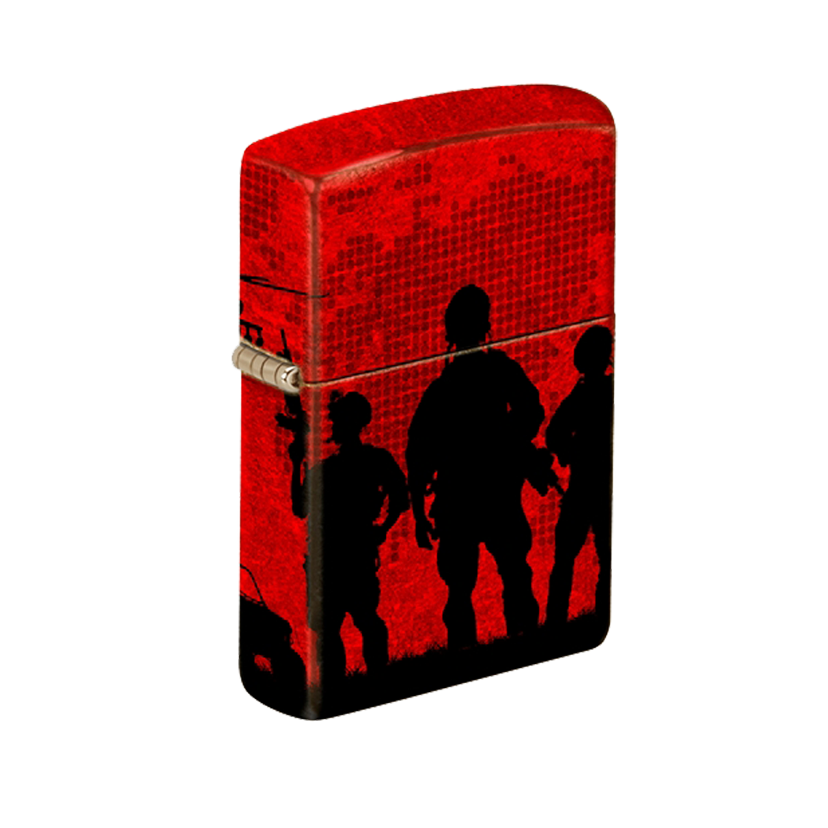 Zippo Lighter - Soldiers Red Sky