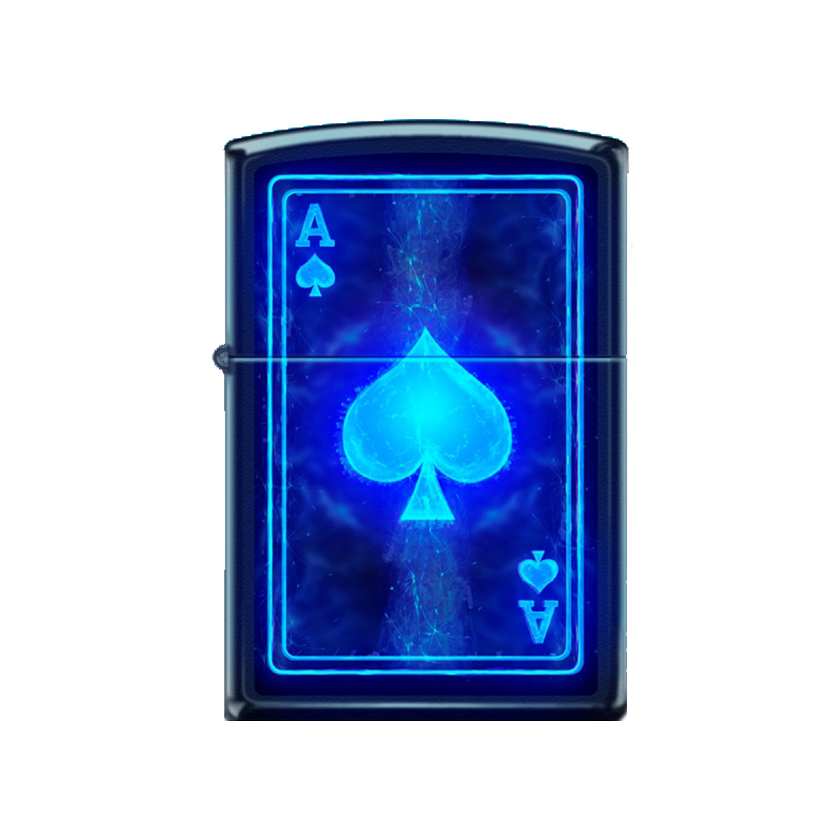 Zippo Lighter - Black Light Ace of Spades