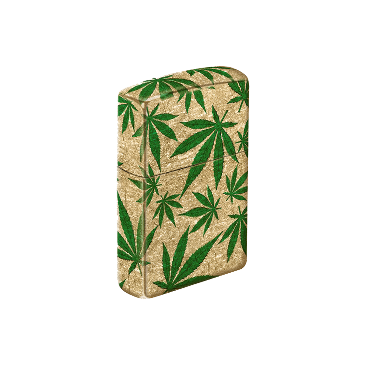 Zippo Lighter - Cannabis Brass Finish