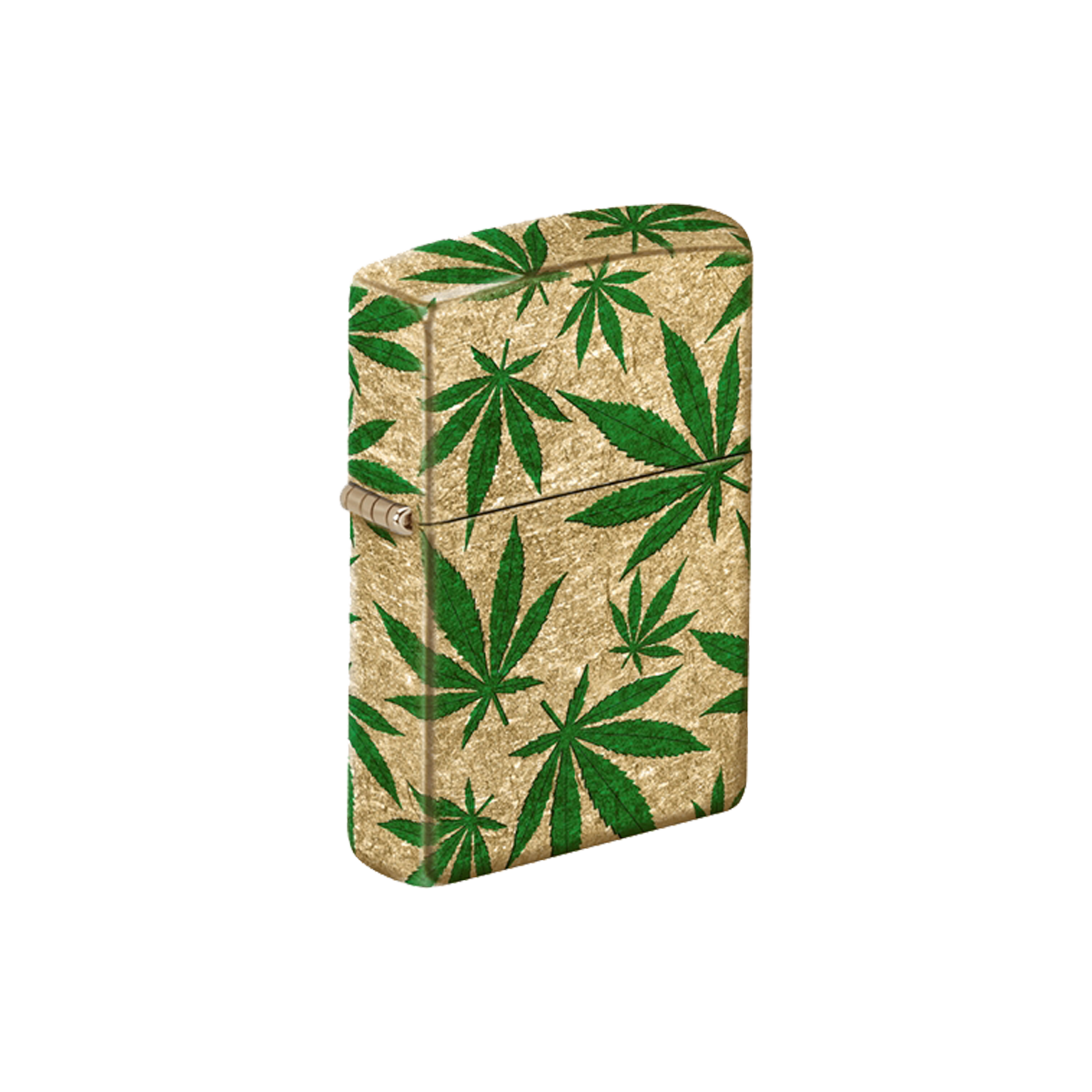 Zippo Lighter - Cannabis Brass Finish