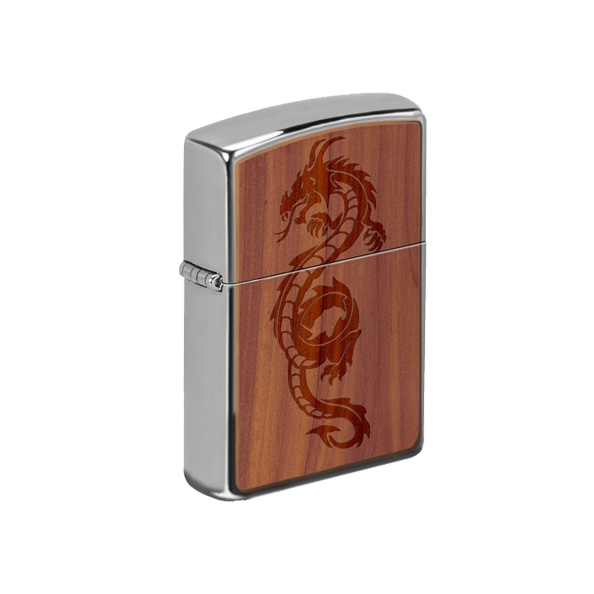 Zippo Lighter - Woodchuck Dragon on Cedar