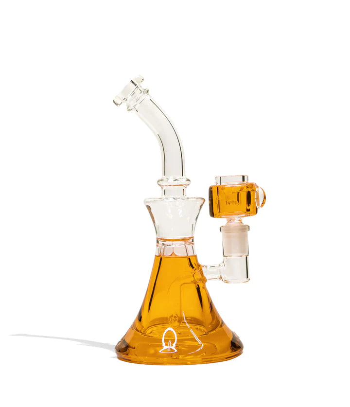 9In Glycerin Water Pipe With 14MM Glycerin Bowl Cannabis Accessories Lighter USA Orange  