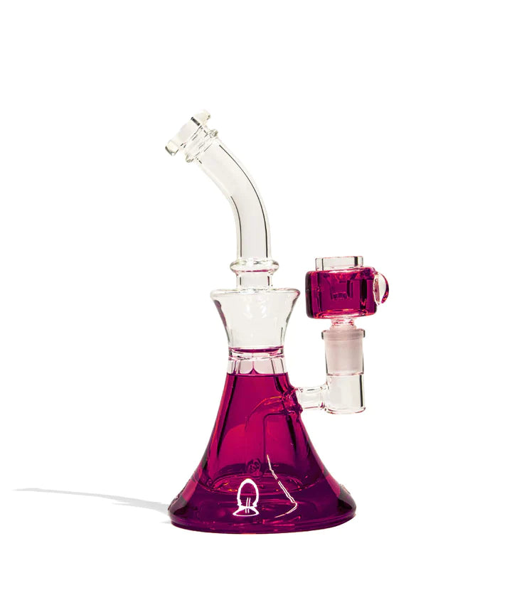 9In Glycerin Water Pipe With 14MM Glycerin Bowl Cannabis Accessories Lighter USA Purple  
