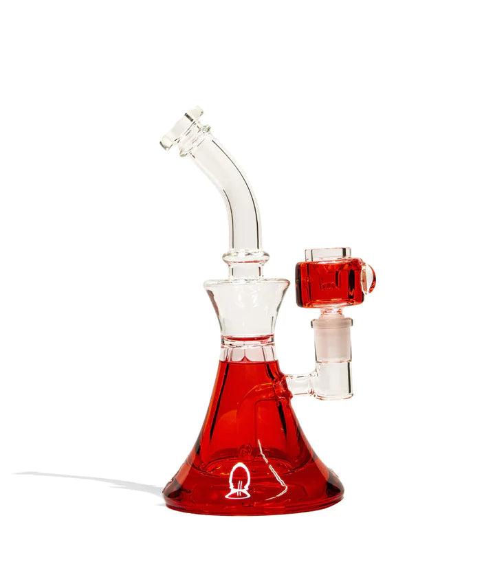 9In Glycerin Water Pipe With 14MM Glycerin Bowl Cannabis Accessories Lighter USA Red  