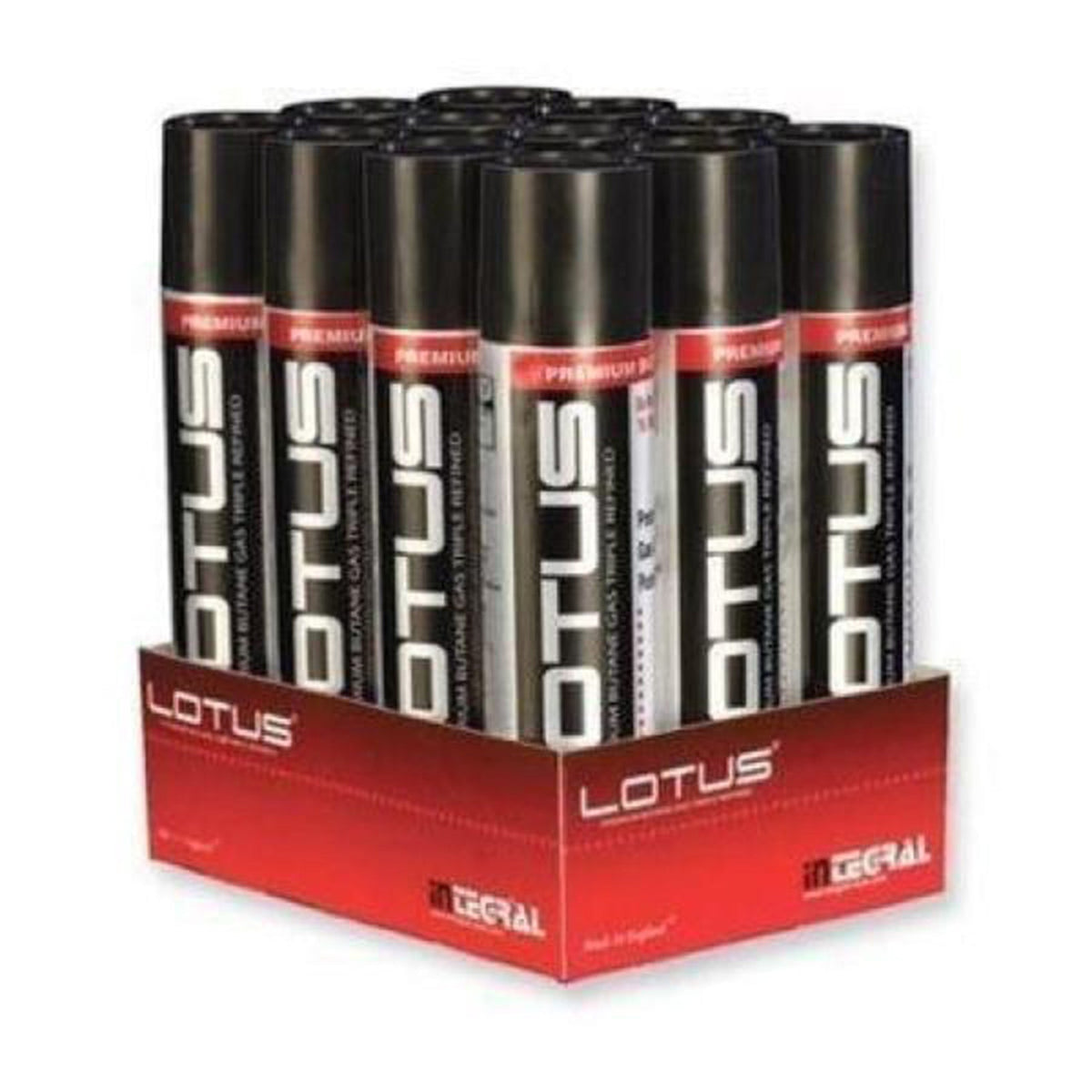 Lotus Premium Butane Gas Lighter Lotus 90mL 12 Pack 