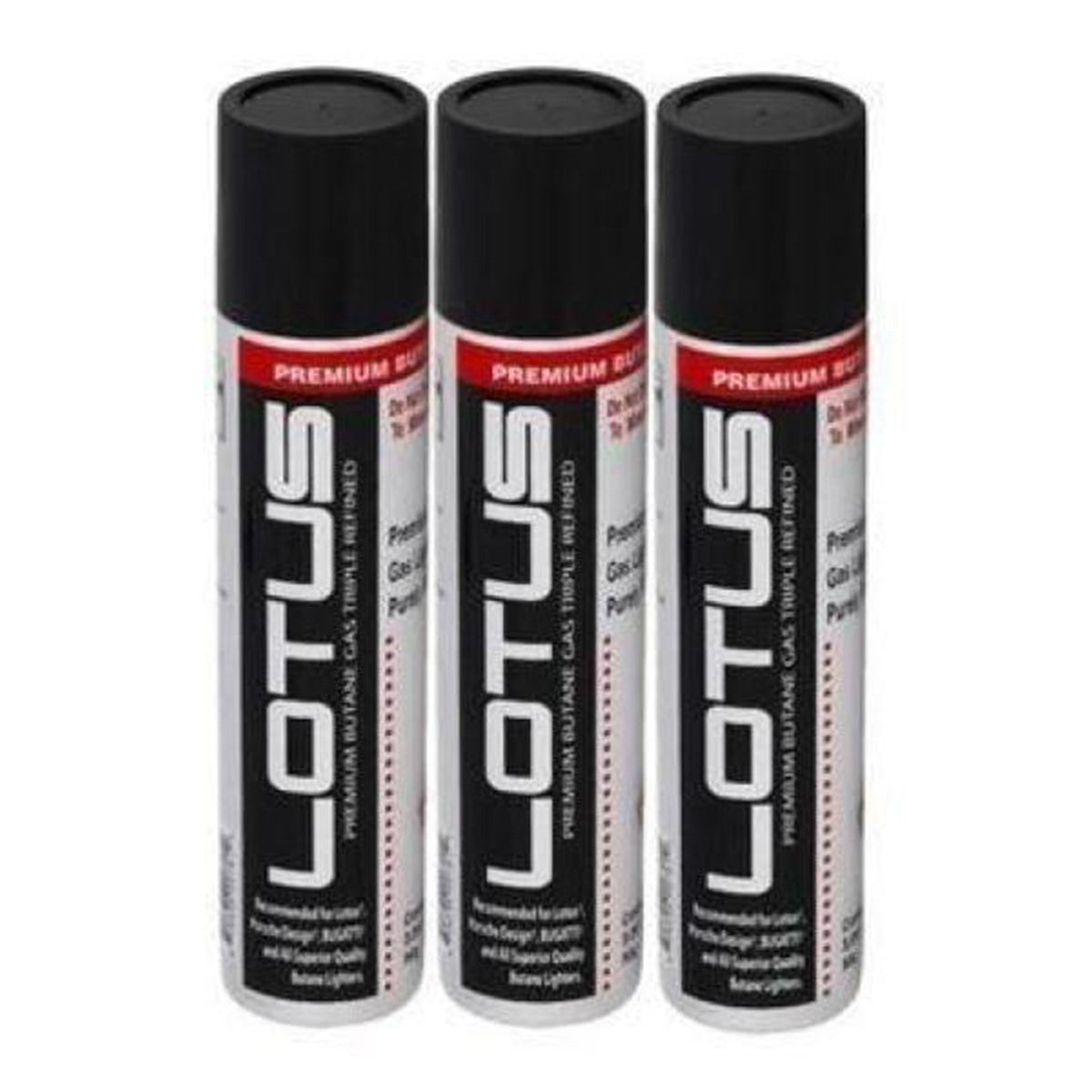 Lotus Premium Butane Gas Lighter Lotus 90mL 3 Pack 