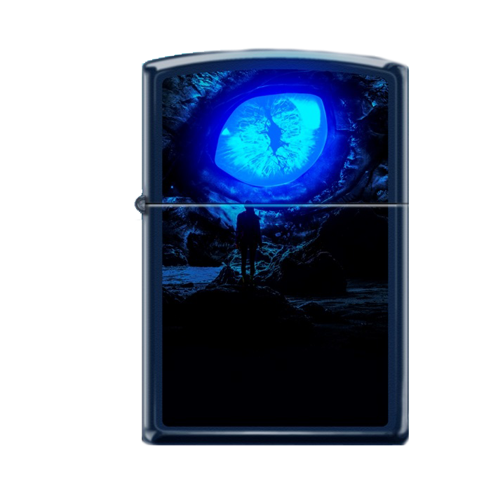 Zippo Lighter - Black Light Dragon Eye