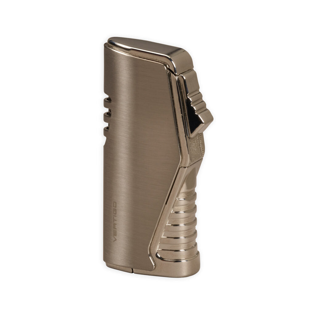 Vertigo Atlas Triple Flame Lighter Lighter Vertigo Nickel Satin  