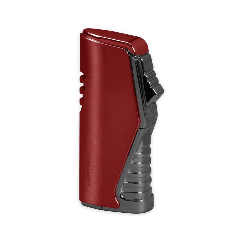 Vertigo Atlas Triple Flame Lighter Lighter Vertigo Anodized Red & Gunmetal  
