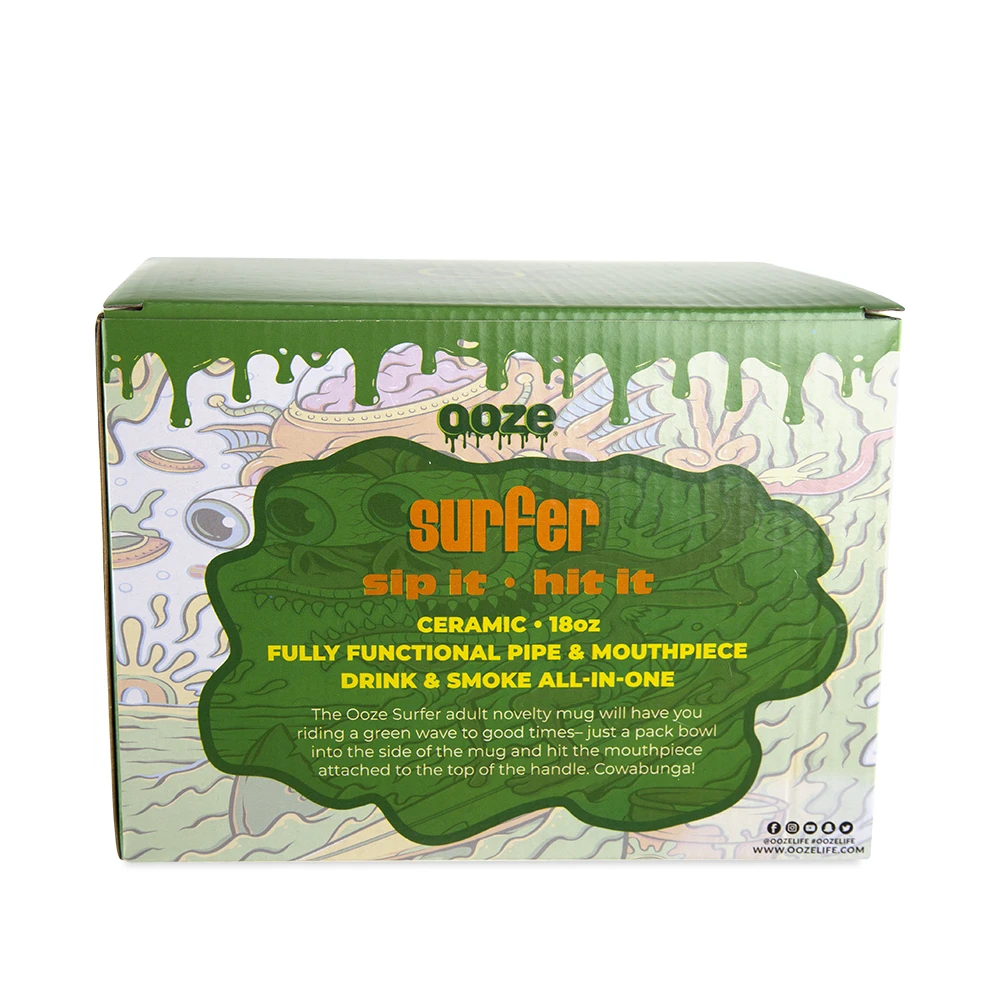 Ooze Ceramic Mug - Hit it & Sip it Cannabis Accessories Ooze   