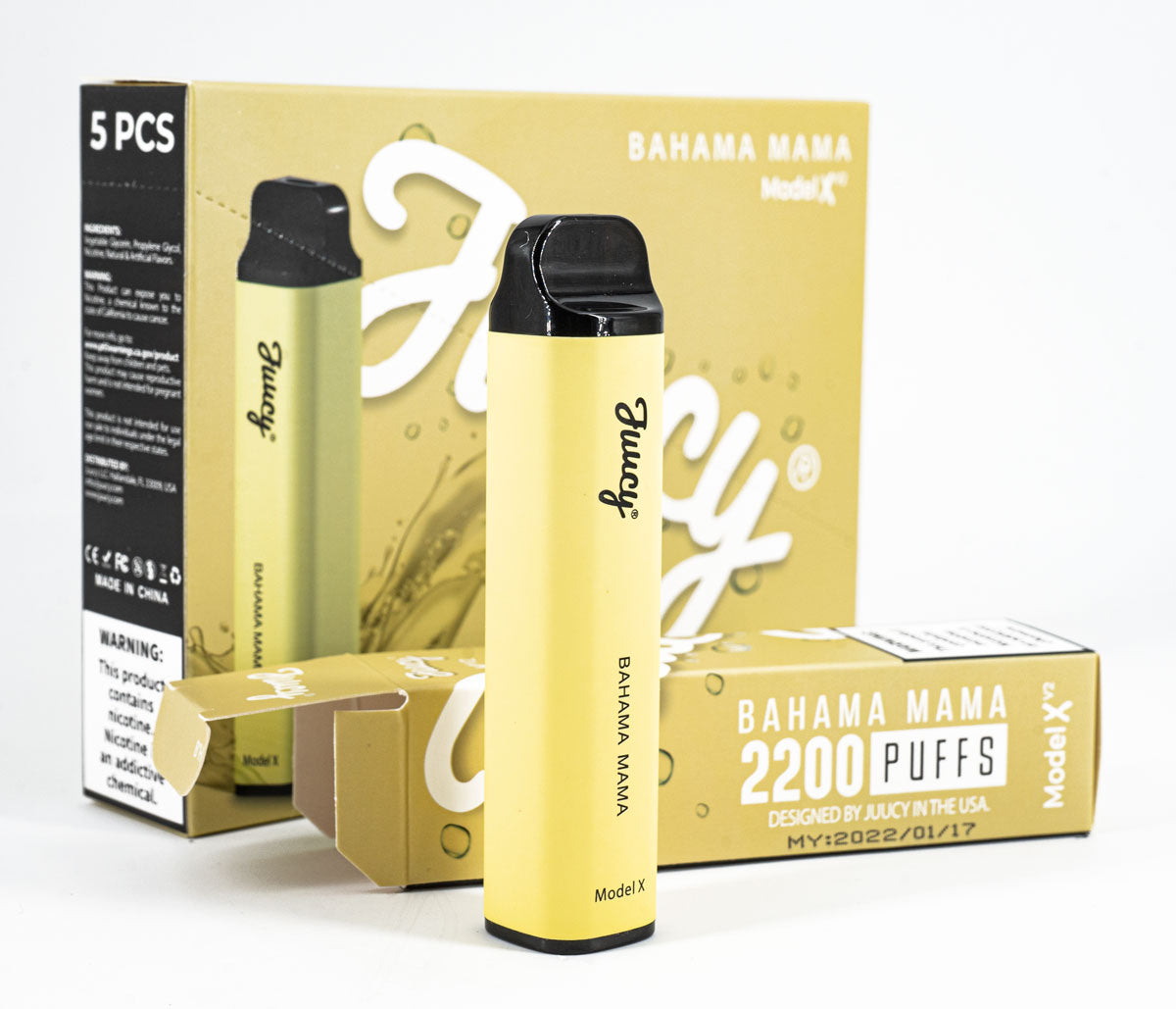 Juucy Model Xv2 Disposable Vape - 2200 Puffs Vape Juice Juucy Bahama Mama  