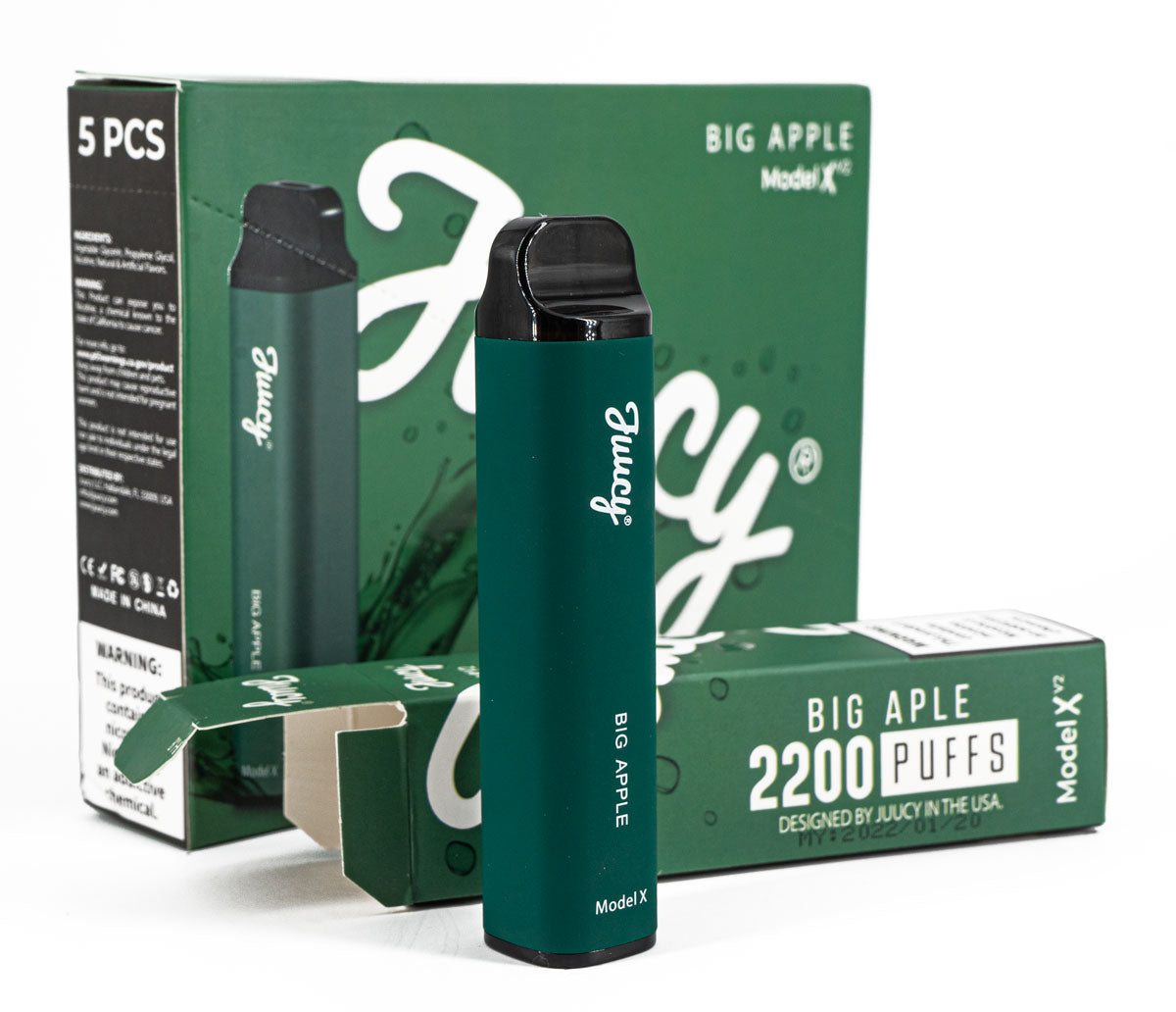 Juucy Model Xv2 Disposable Vape - 2200 Puffs Vape Juice Juucy Big Apple  