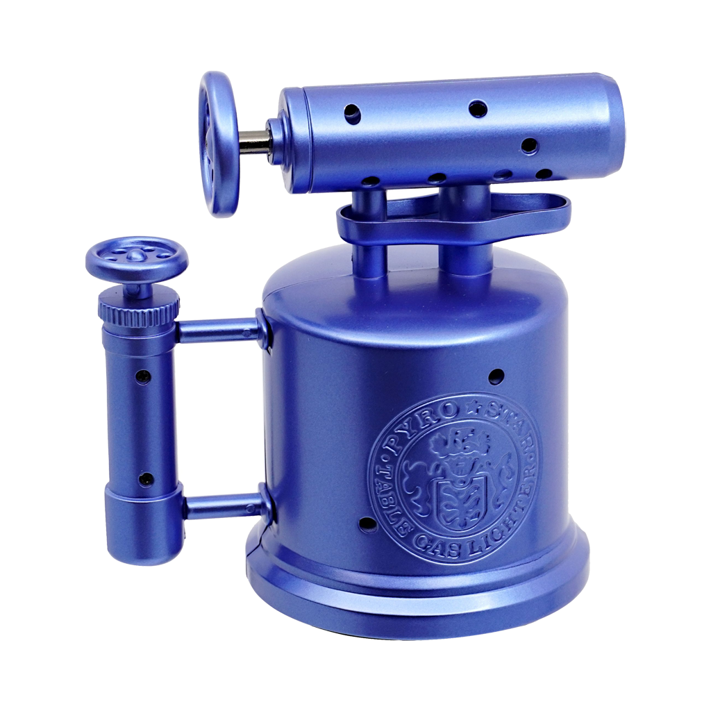 Vector Quadpump Table Top Lighter Lighter Vector Metallic Blue  