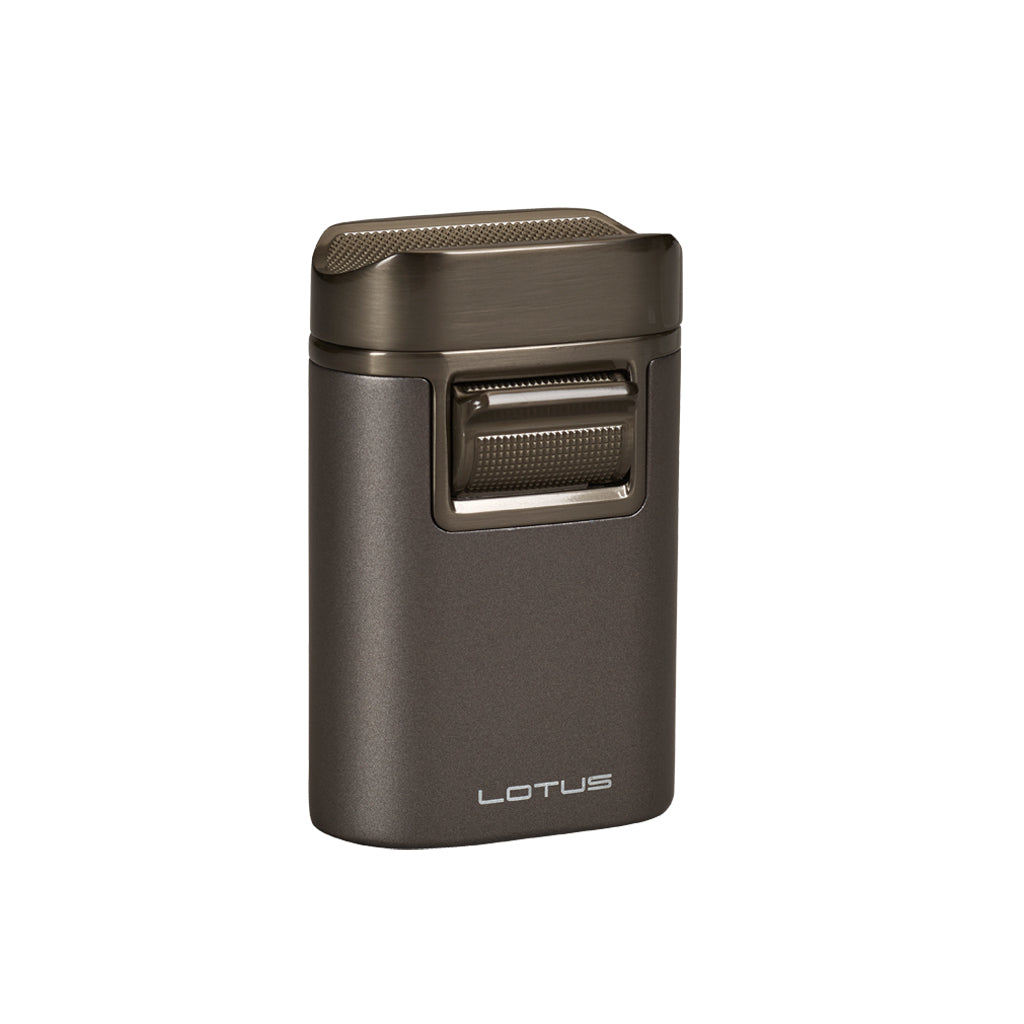 Lotus Brawn Quadruple Table Top Torch Lighter Lighter Lotus Gunmetal  