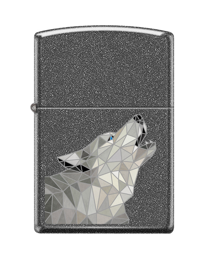 Zippo Lighter - Howling Polygonal Wolf Zippo Zippo   