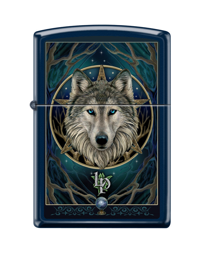 Zippo Lighter - Lisa Parker Wolf Design Zippo Zippo   