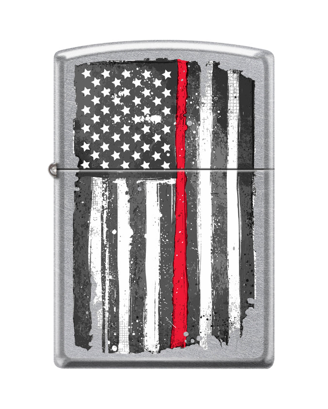 Zippo Lighter - Red Stripe US Flag Zippo Zippo   