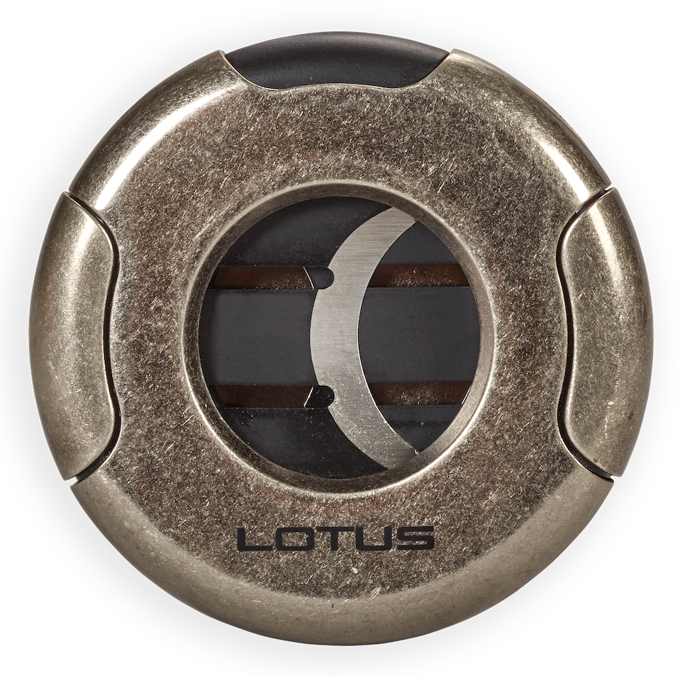 Lotus Meteor Round 64 RG Cigar Cutter Smoking Accessories Lotus Fedora - Skull  