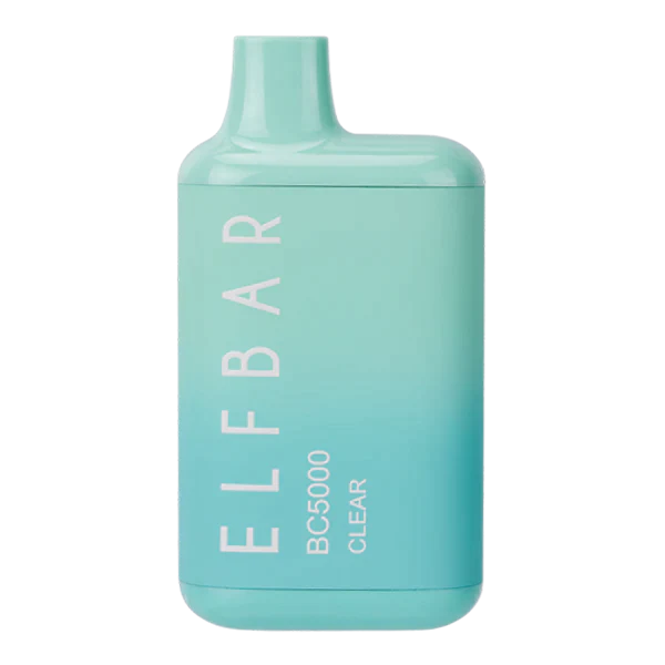 ELFBAR BC5000 - Disposable 13ml 5% Vape Juice ELFBAR Clear (Mint)  