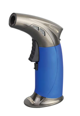 Vector Combat Jet Torch Lighter Vector Blue Rubber Matte  