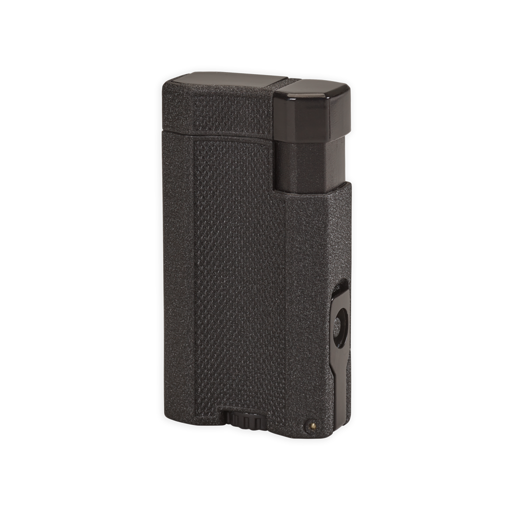 Vertigo Delegate Dual Flame Torch Lighter with Cigar Punch Lighter Vertigo Black Crackle  