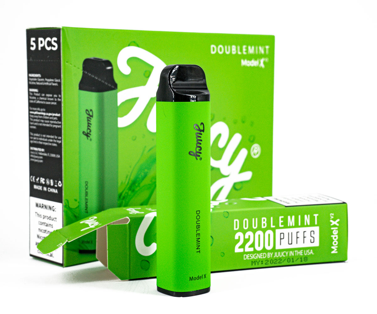 Juucy Model Xv2 Disposable Vape - 2200 Puffs Vape Juice Juucy Double Mint  