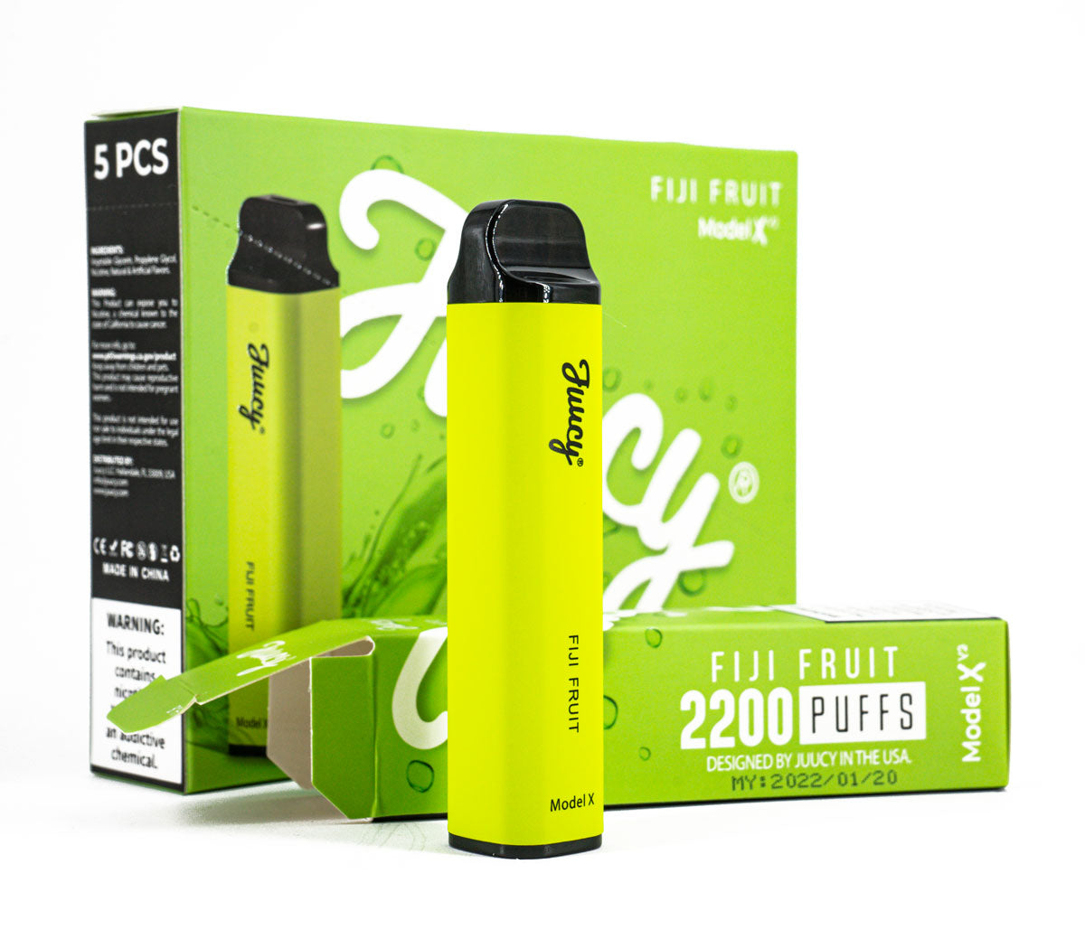 Juucy Model Xv2 Disposable Vape - 2200 Puffs Vape Juice Juucy Fiji Fruit  