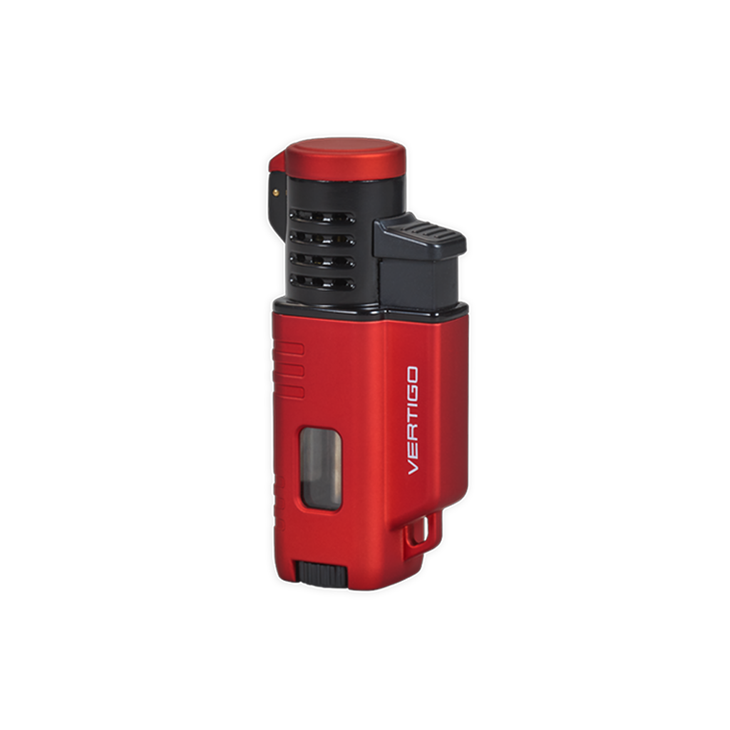 Vertigo Forester Triple Torch Lighter Lighter Vertigo Red  