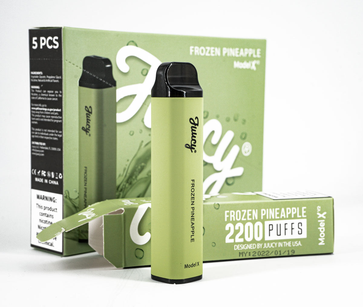 Juucy Model Xv2 Disposable Vape - 2200 Puffs Vape Juice Juucy Frozen Pineapple  