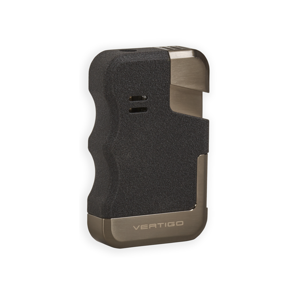 Vertigo Gator Single Torch Flame Lighter Lighter Vertigo Black Crackle  