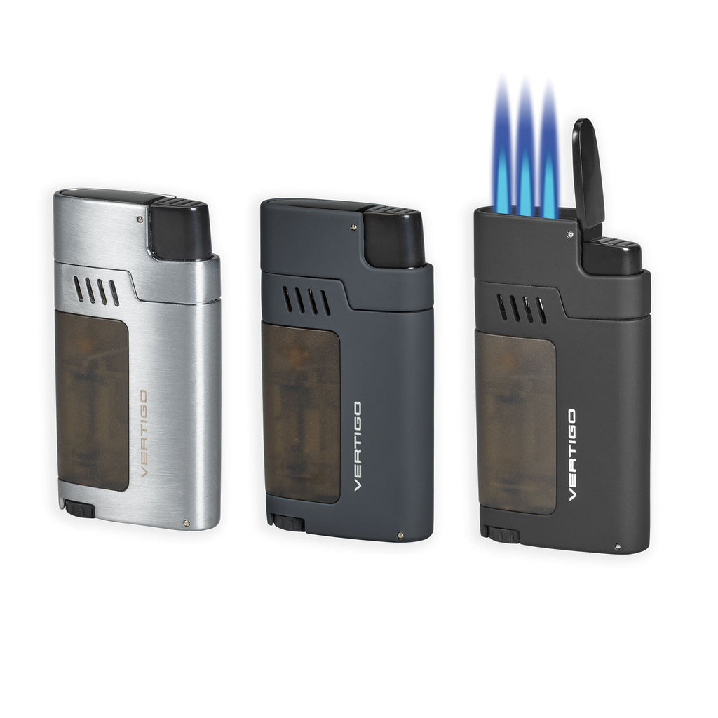 Vertigo Gauntlet Triple Torch Lighter w/ Cigar Punch Lighter Vertigo   