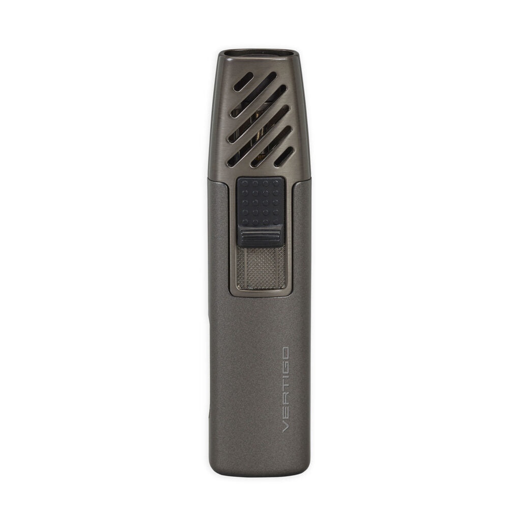 Vertigo Gnome Single Flame Lighter Utility Lighter Vertigo Metallic Gunmetal  