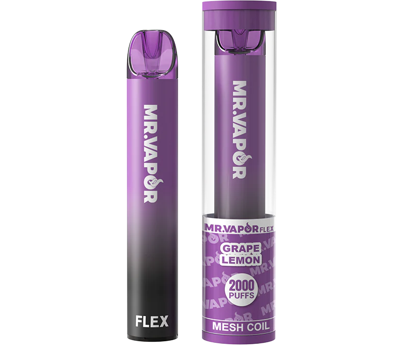 Mr. Vapor Flex - Disposable Vape Vape Juice Mr. Vapor Grape Lemon  