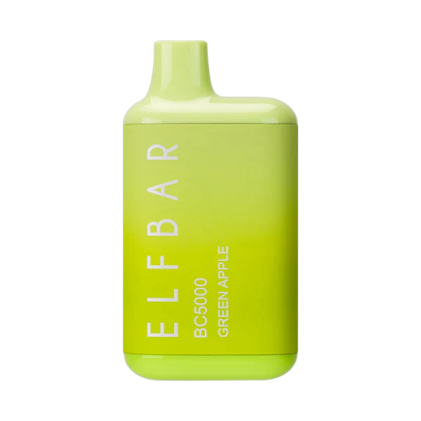 ELFBAR BC5000 - Disposable 13ml 5% Vape Juice ELFBAR Green Apple (Special Edition)  