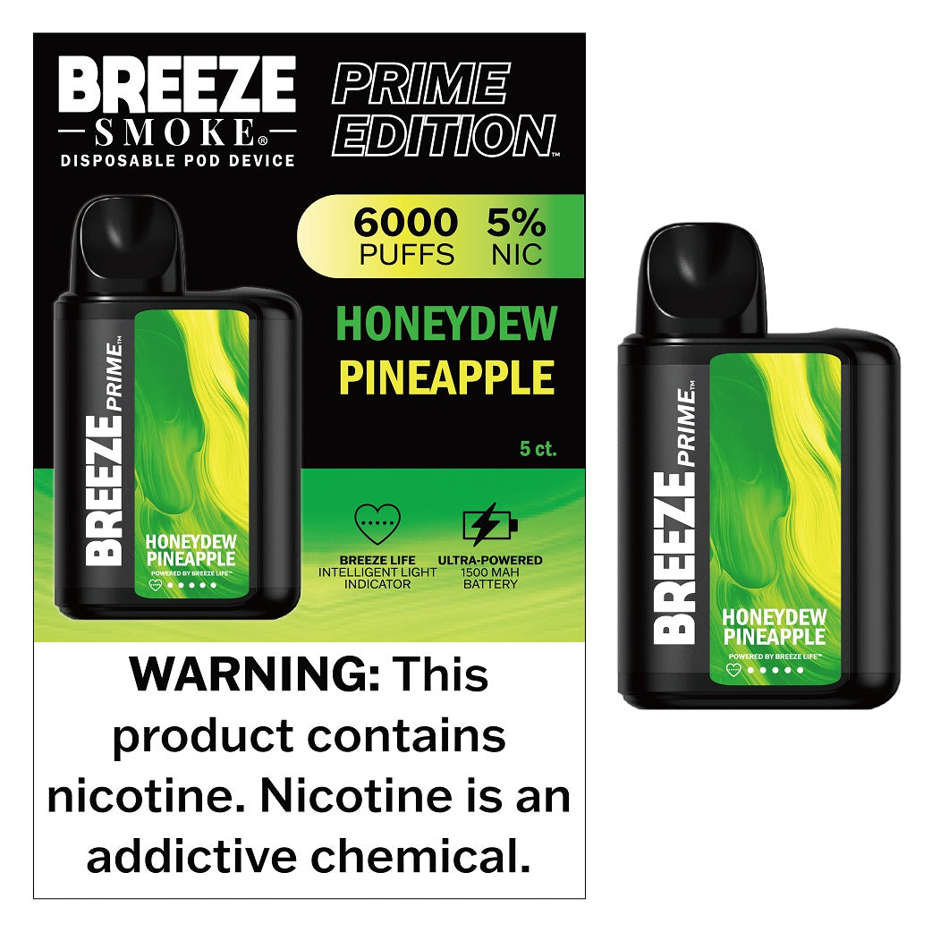 Breeze Prime Disposable Vape - 6000 Puffs