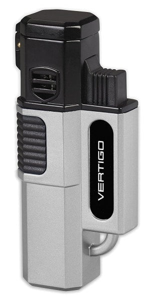 Vertigo Hornet Quad Torch Lighter Lighter Vertigo Metallic Silver  