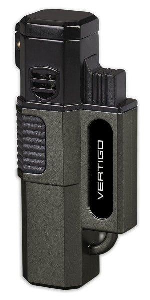 Vertigo Hornet Quad Torch Lighter Lighter Vertigo Metallic Gray  