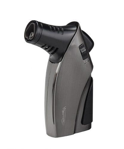 Vector Ironfist Triple Flame Torch Lighter with Cigar Punch Lighter Vector Gunmetal Satin  