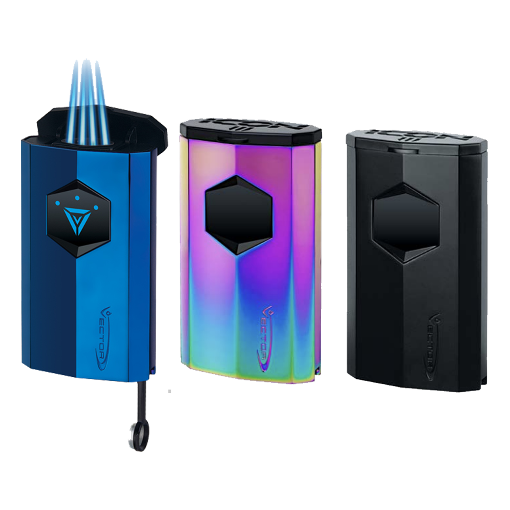Vector Icon III Electric Quadruple Flame Torch Lighter