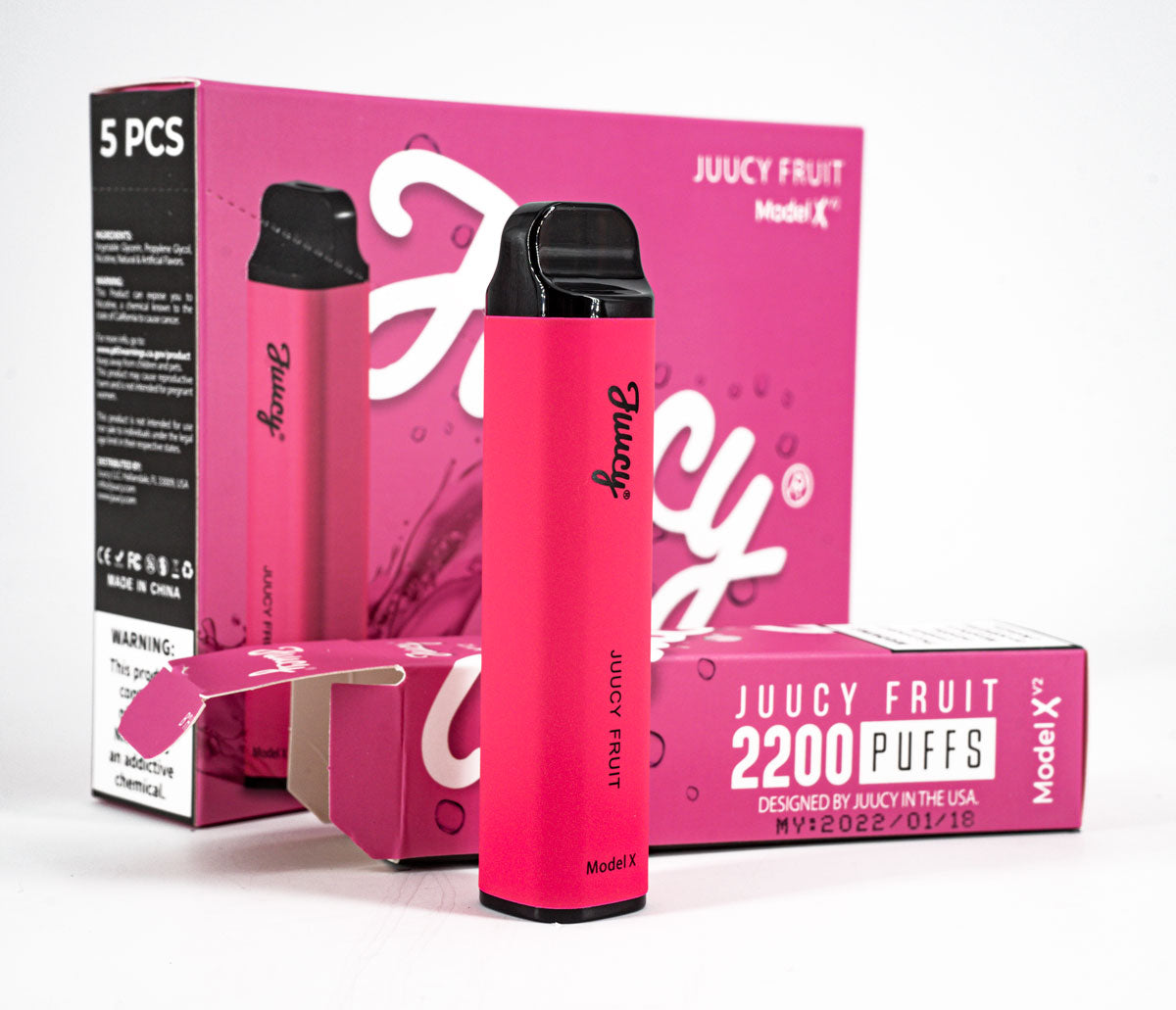 Juucy Model Xv2 Disposable Vape - 2200 Puffs Vape Juice Juucy Juucy Fruit  