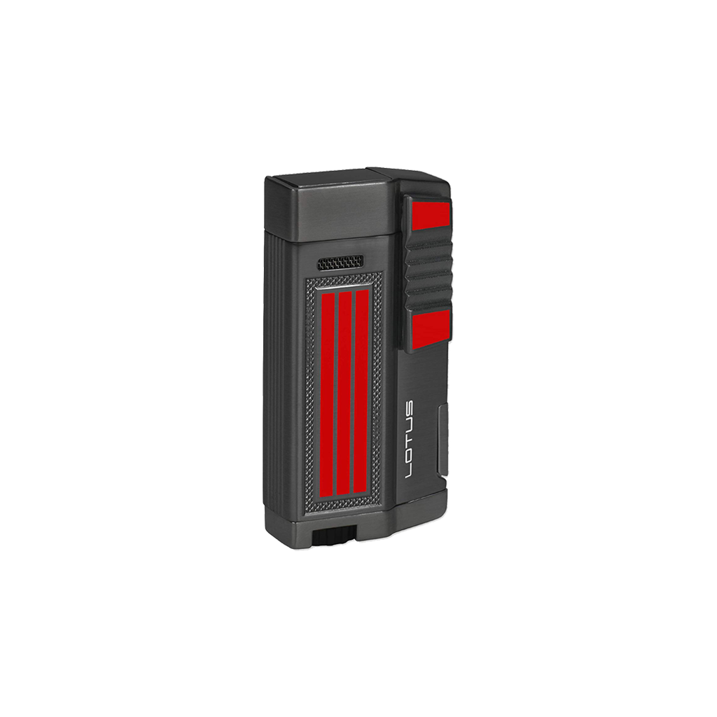 Lotus 55 Droid Double Flame Torch Lighter and Punch Cutter Lighter Lotus Gunmetal  